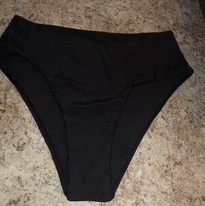 Black High-Waisted Bikini Bottom